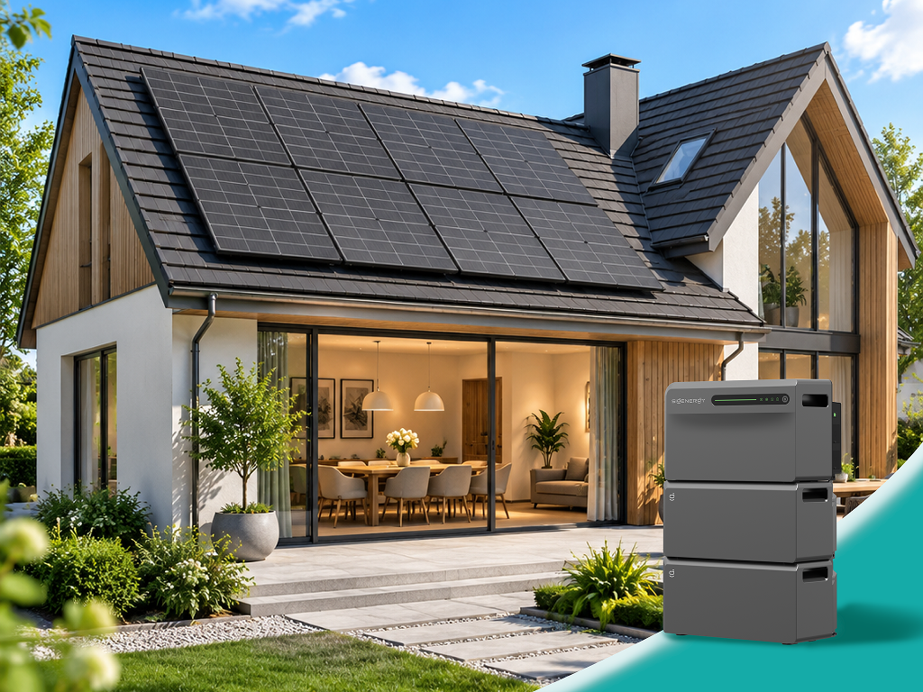 SigenMate mit größerer Solaranlage auf dem Hausdach