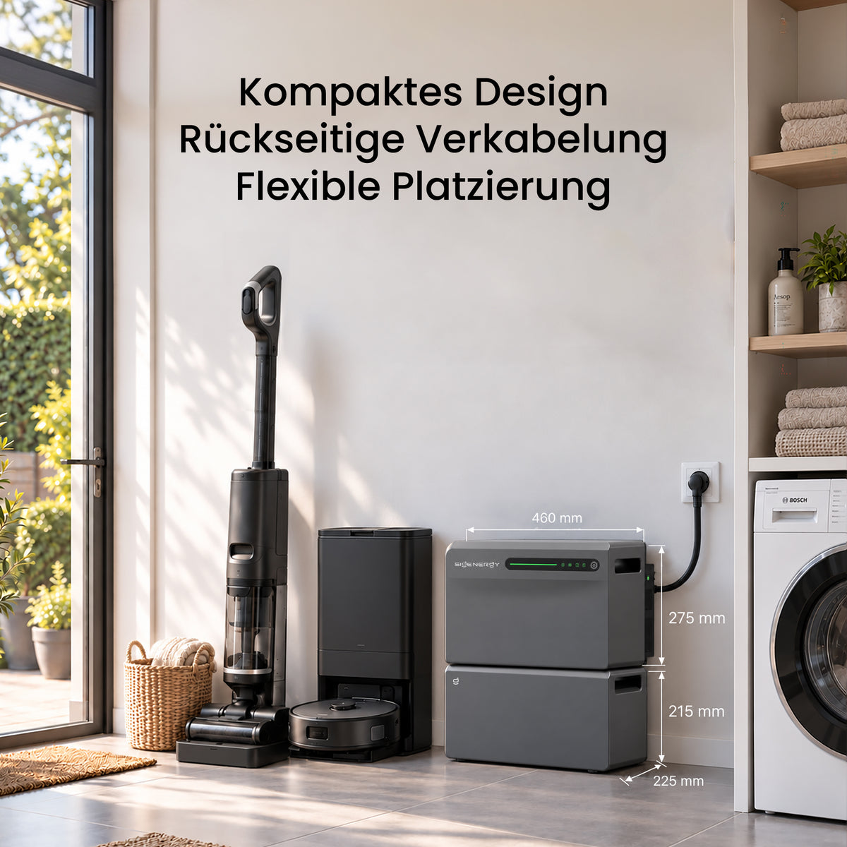 kompaktes design