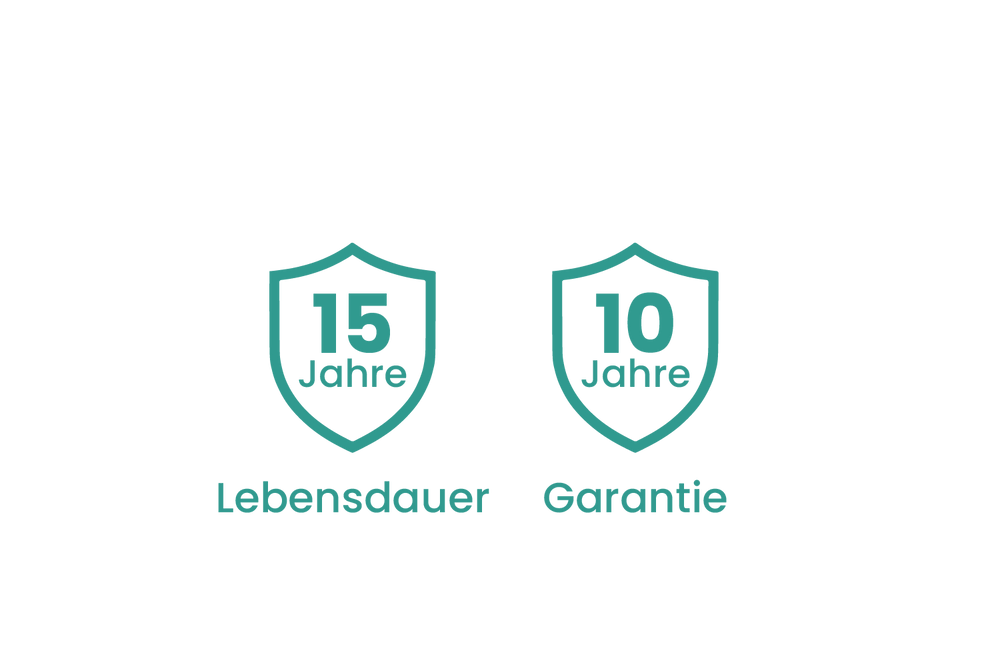 Lange Lebensdauer. Lange Garantie.