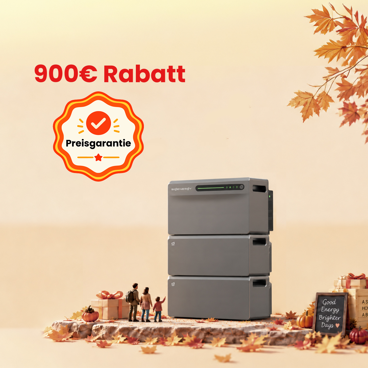SigenMate 2700 Ultra mit BAT 2700 Erweiterungsakku