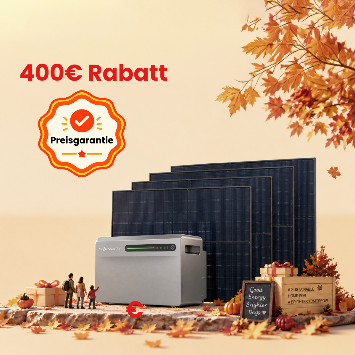 SigenMate 2700 Ultra mit PV-Panels